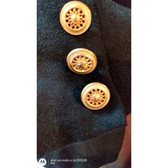 Herbert Grossman By Cynthia Sobel black Gold Pocket Short Tailored Jacket Sz 14 - Picture 4 of 8